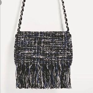 Zara Bags - Zara Tweed Fringed Crossbody Bag Zara Bags - Zara Tweed Fringed Crossbody Bag